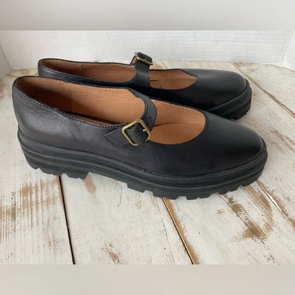 Madewell Black Mary Jane Platform Shoes - Picture 10 of 14